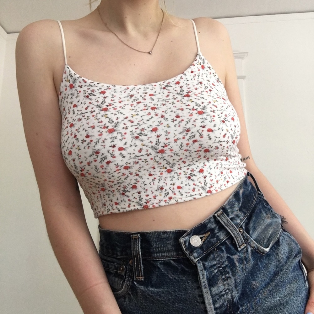 floral crop top